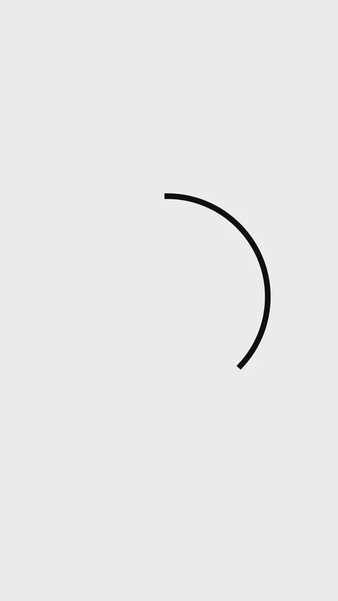 Black minimalist circle loading flat design animated on white background. Stock Footage 297153758