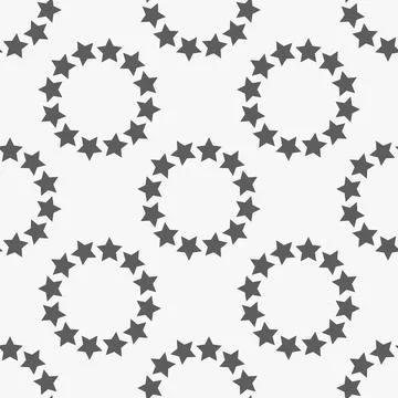 Black minimalist star seamless pattern for nursery wallpaper. Funny cute de.. Stock Illustration