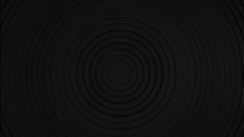 Black minimalistic background. Abstract pattern of circles with the effect of di Stock Footage 149546924