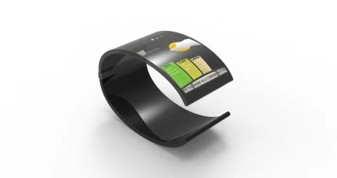 Black Mobile Bracelet Illustrazione stock
