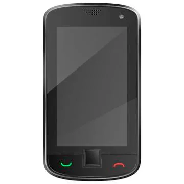 Black mobile phone eps10 vector illustration Stock Illustration