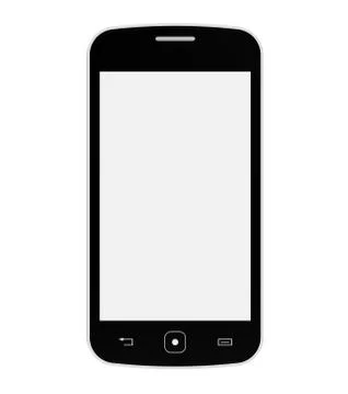 Black mobile phone Stock Illustration