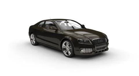 Black Model Car Stock Illustration
