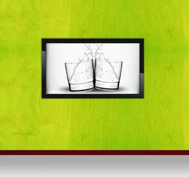 Black modern Frame Stock Photos