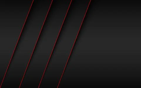 Black modern material background with overlapped layers with diagonal lines Stock Illustration