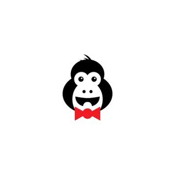 Black monkey Stock Illustration