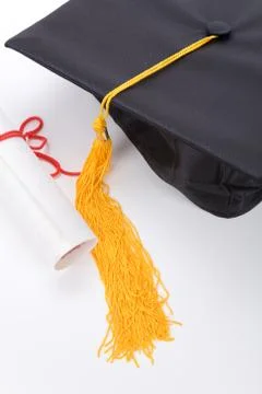 Black Mortarboard 스톡 사진