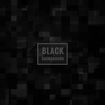 Black mosaic background Stock Illustration