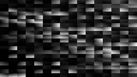 Black mosaic rectangle background - modern design from gradient rectangles Stock Illustration