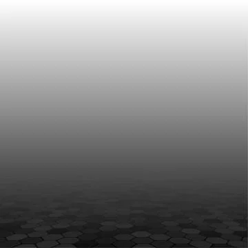 Black Mosaic Tile Comb Background Perspective. Stock Illustration
