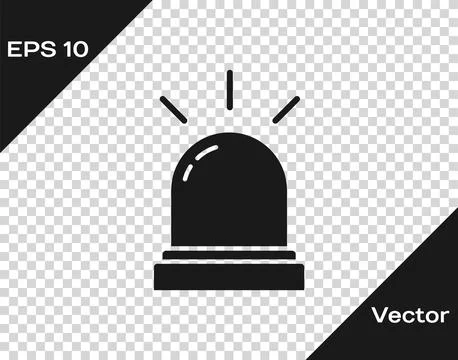 Black Motion sensor icon isolated on transparent background.  Vector Stockillustratie