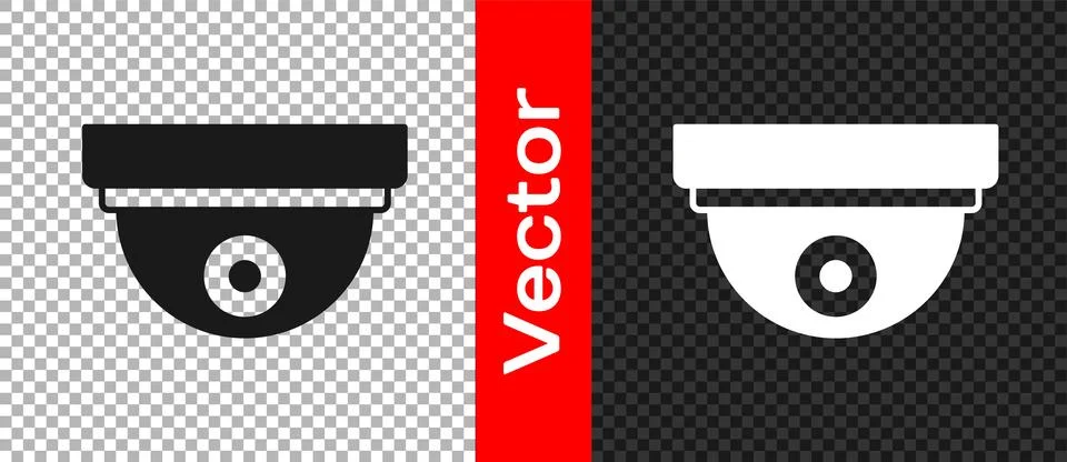 Black Motion sensor icon isolated on transparent background.  Vector Illustrazione stock