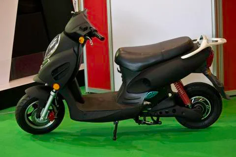 Black motorcycle Stock Photos