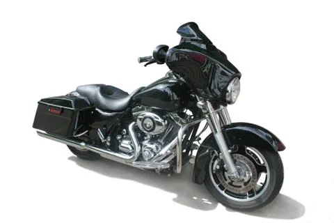 Black motorcycle Stock Photos