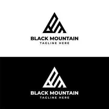 Black Mountain Logo Stock-Illustration