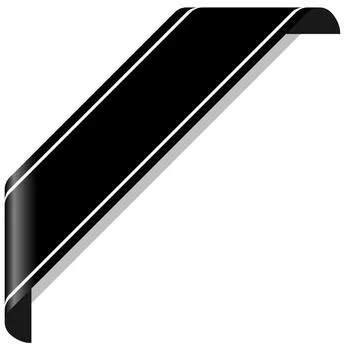 Black mourning banner Stock Illustration