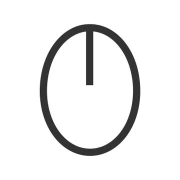 Black mouse icon Stock Illustration