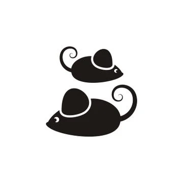 Black mouses Illustration