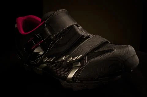 Black MTB shoe Stock Photos