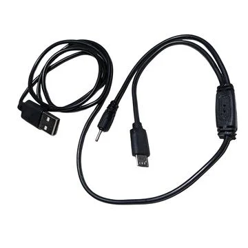 Black Multi Connector USB Charging Cable 스톡 사진