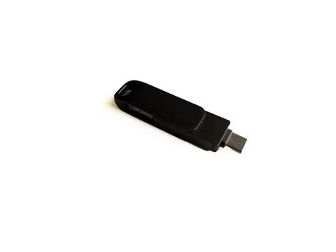 Black multi-connector USB flash drive 写真素材