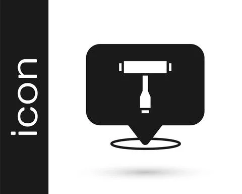 Black Multi-Function All-In-One portable skate tool T-tool for skateboard Stock Illustration