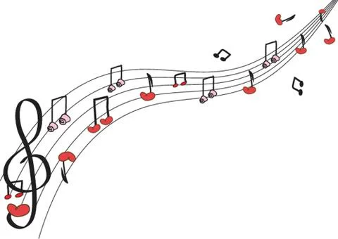 Black music note Stock Illustration