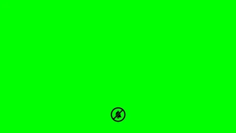 Black muted notification bell icon animation Stock-Footage 342830035