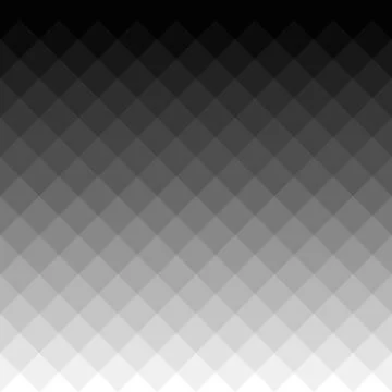 Black n white gradient contour abstract 3d geometrical cubes seamless pattern イラスト素材