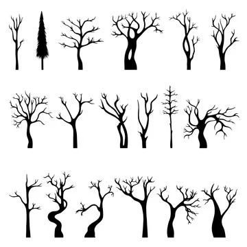 cool tree silhouettes