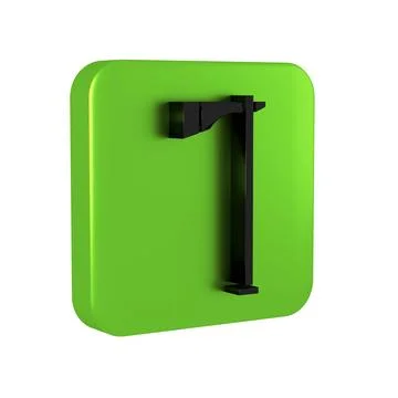 Black Native american tomahawk axe icon isolated on transparent background... Stock Illustration