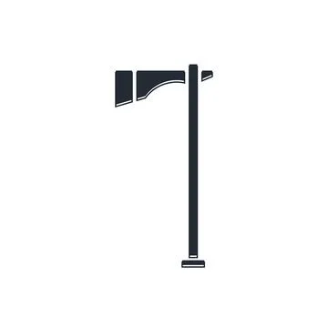 Black Native american tomahawk axe icon isolated on white background.  Vector 스톡 일러스트