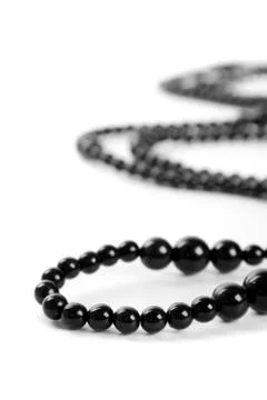 Black necklace Stock Photos