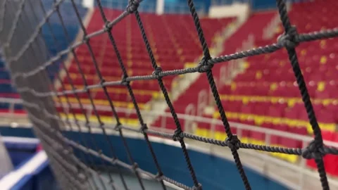 Black Net at the Stadium Video stock 266190539