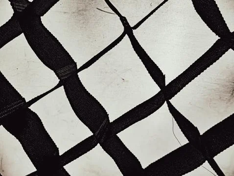 Black Netting Mesh Pattern Abstract Background, Geometric Grid Texture Stock Photos