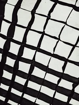 Black Netting Mesh Pattern Abstract Background, Geometric Grid Texture Stock Photos