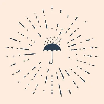 Black Network port - cable socket icon isolated on beige background. LAN port Stock Illustration