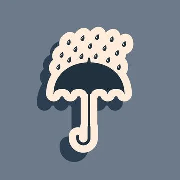 Black Network port - cable socket icon isolated on grey background. LAN port Stockillustratie