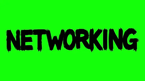 Black networking text line boil effect animation Stock Footage 346242759
