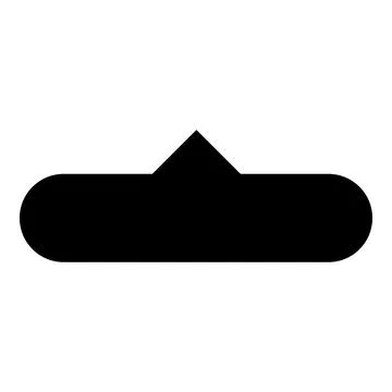 Black Neumorphic Tooltip Bubble With Pointer Up and Shadow Stock Illustration