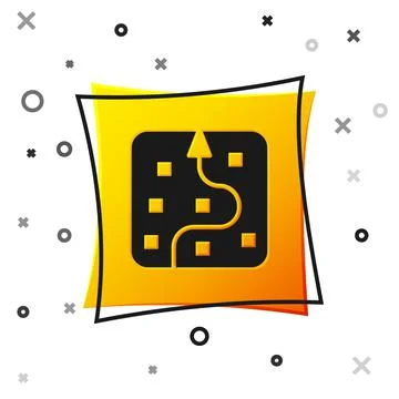 Black Neural network icon isolated on white background. Artificial intelligence 스톡 일러스트
