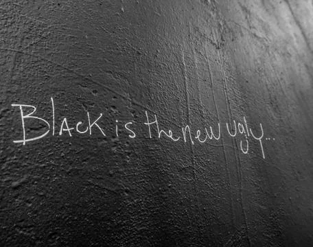 Black is the new Ugly Stock Photos