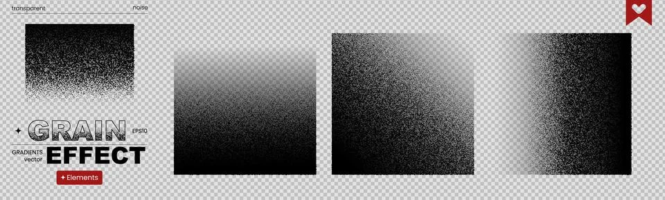 Black Noise Grain Dot Gradient Background Pattern Grainy Effect at the Stock Illustration