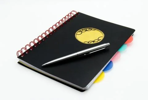 A black note book Stock Photos