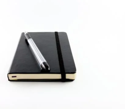 Black notebook Foto stock