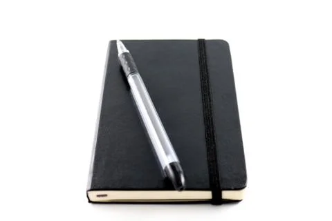 Black notebook Stock Photos