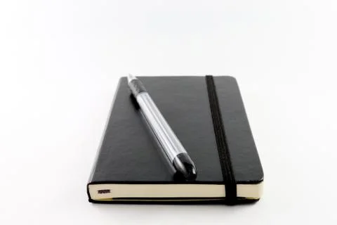 Black notebook Stock Photos