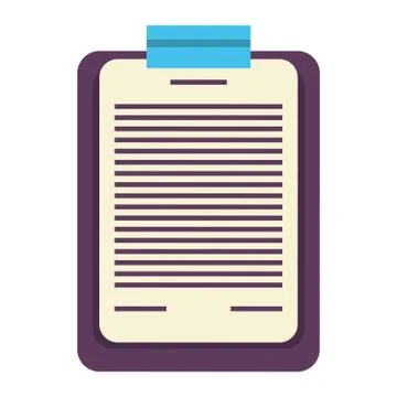 Black notebook on white background Stock Illustration