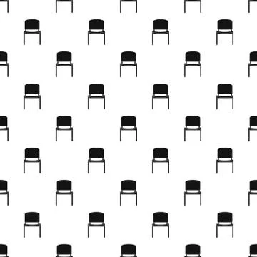 Black office chair pattern vector Illustrazione stock