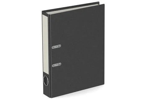 Black office file folder isolated 스톡 일러스트